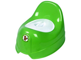 Sunbaby Potty Toilet Trainer Seat/Chair with Lid and High Back Support for Toddler Boys Girls (Age 7 Months to 3 Years)(Green White)